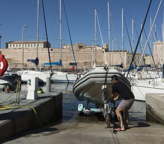 Port de l'Anse de la réserve, Marseille, juin 2019
