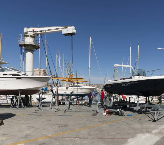 Port de l'Anse de la réserve, Marseille, juin 2019